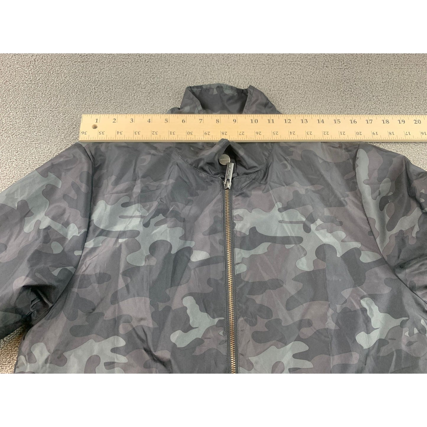 Sanctuary Jacket Women's Medium Gray Bomber Anorak Camo Windbreaker Camouflage
