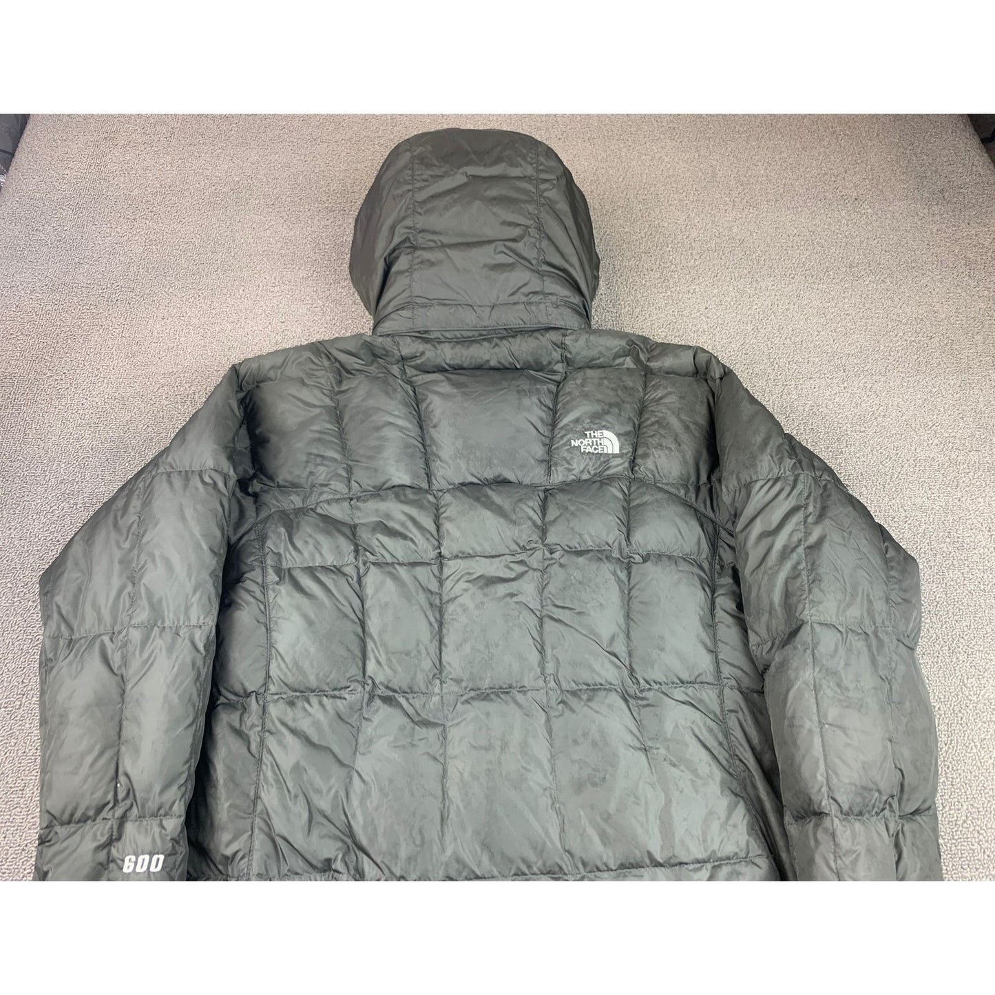 The North Face 600 Womens XS Black Hooded Parka Puffer Down Coat Jacket