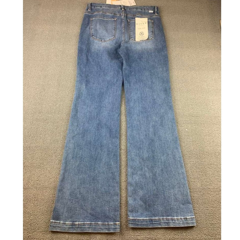 Risen Los Angeles Women 15/32 Blue Light Washed Jeans Bootcut Mid Rise