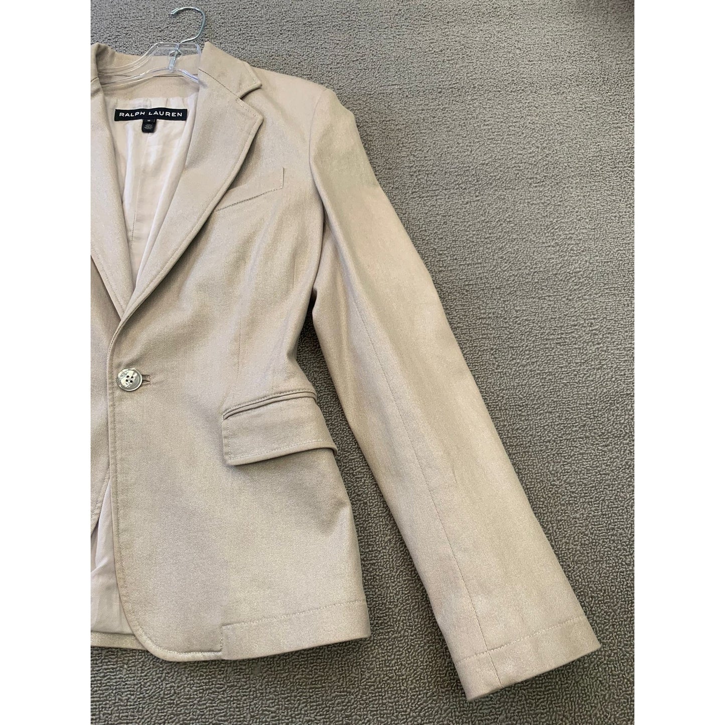 Ralph Lauren Black Label Women's 10 Blazer Linen Blend Jacket