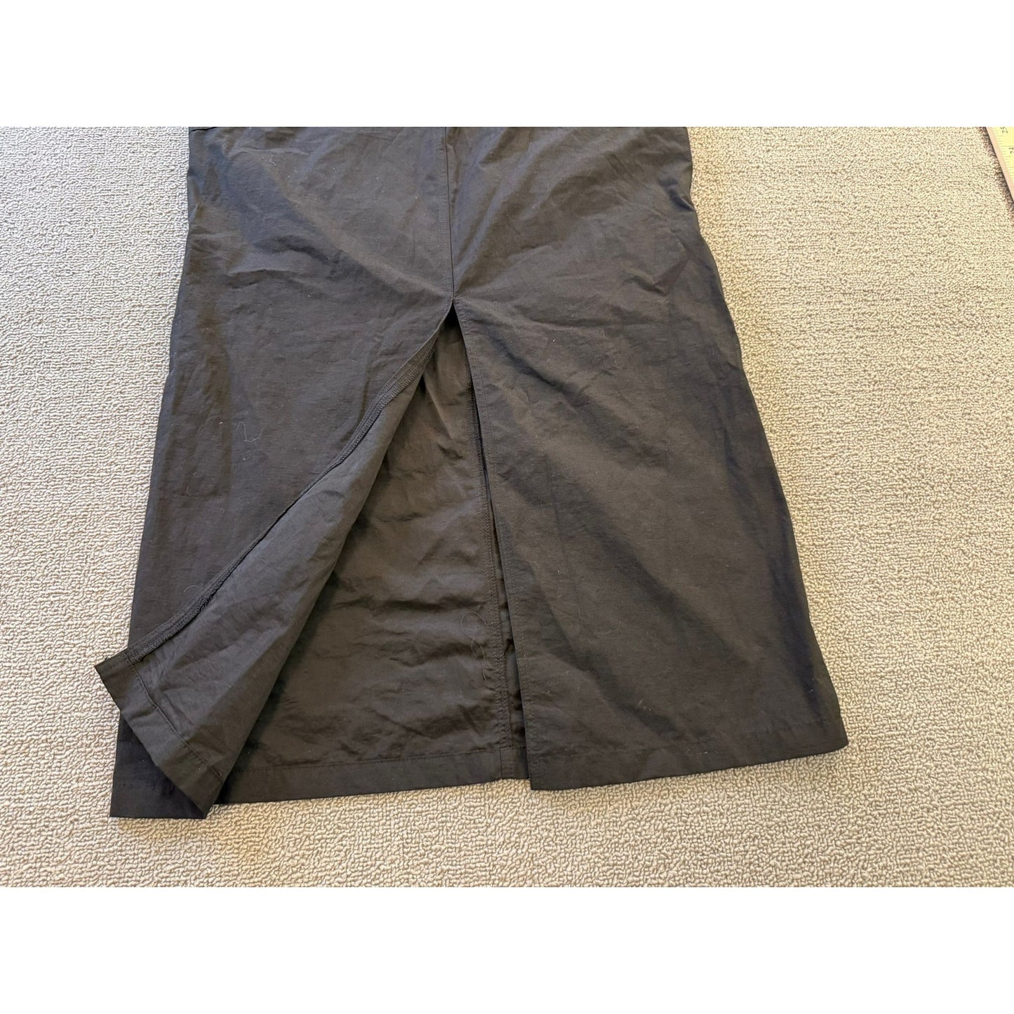 CIDER XS Womens Black Cargo Maxi Skirt Casual Adjustable Wais