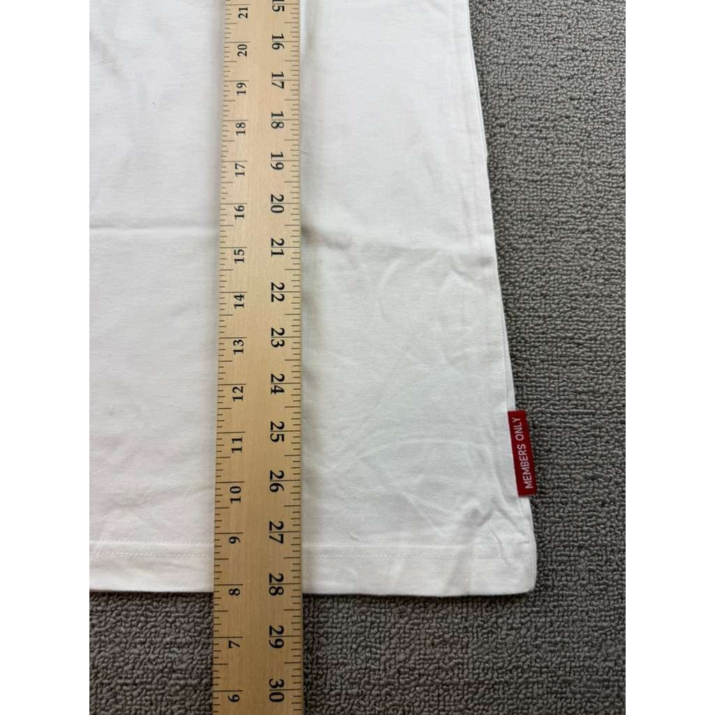 Members Only Graphic T Shirt Mens M White Bloody Bear Knife Logo Cotton