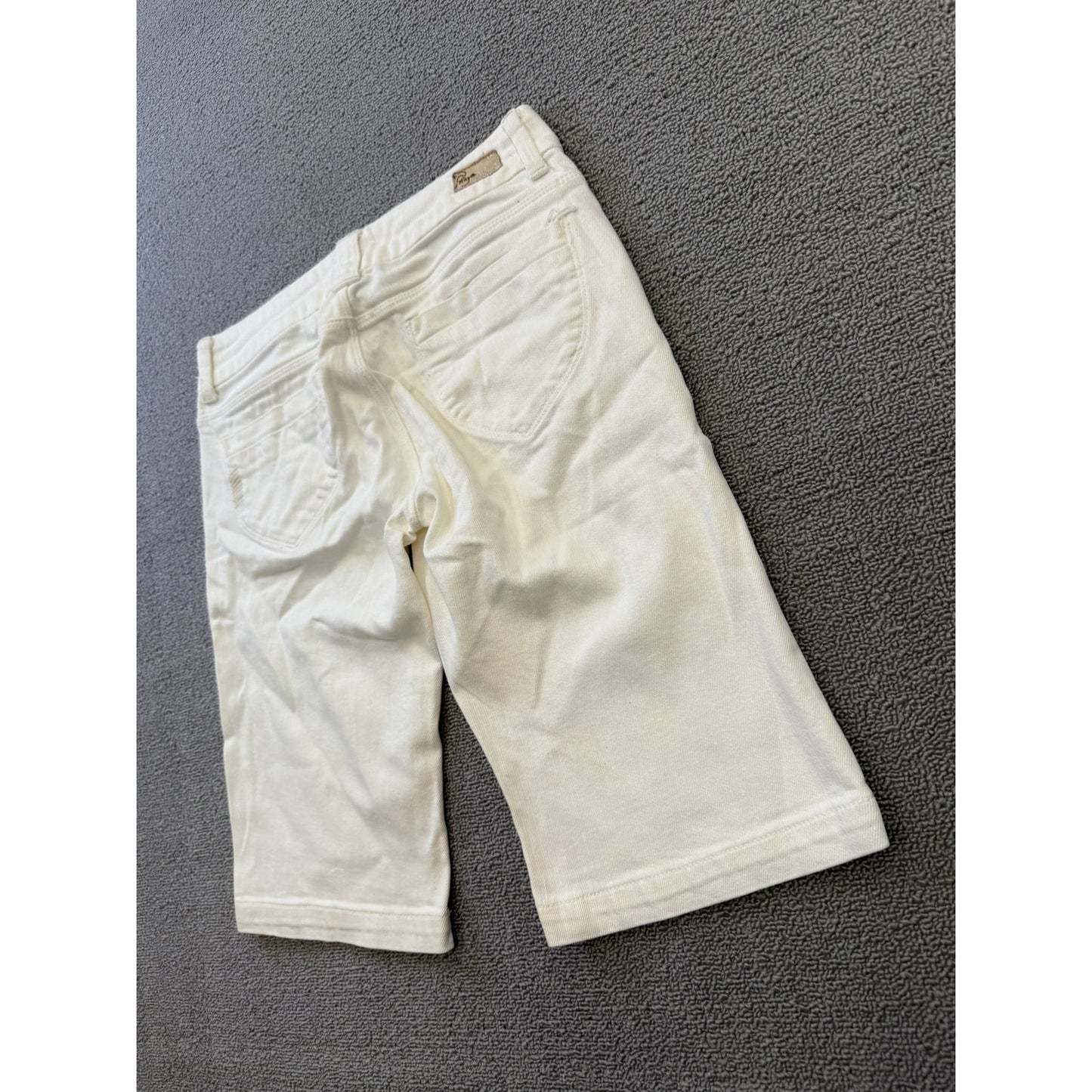 Paige Women's 25 White Jean Denim Shorts Bermuda