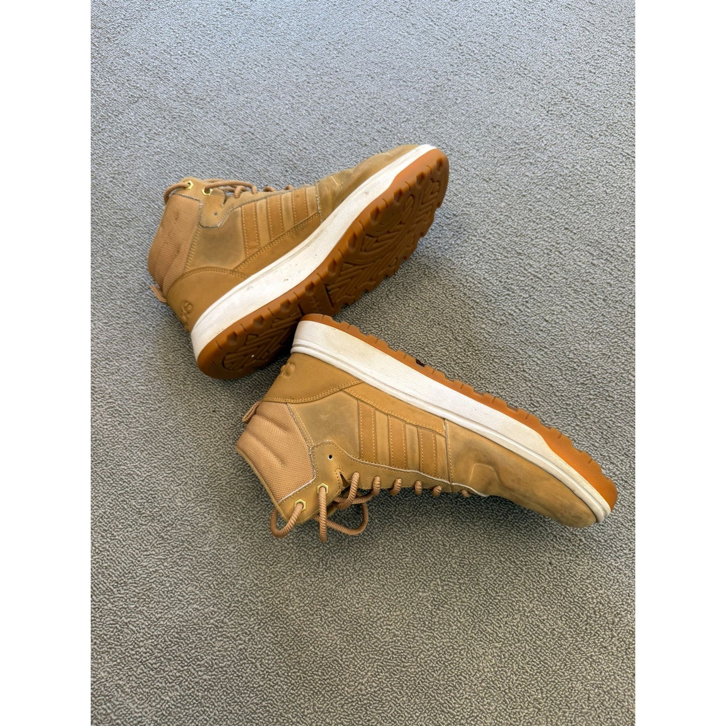 Adidas Men's Tan Brown High-Top Sneakers US10.5