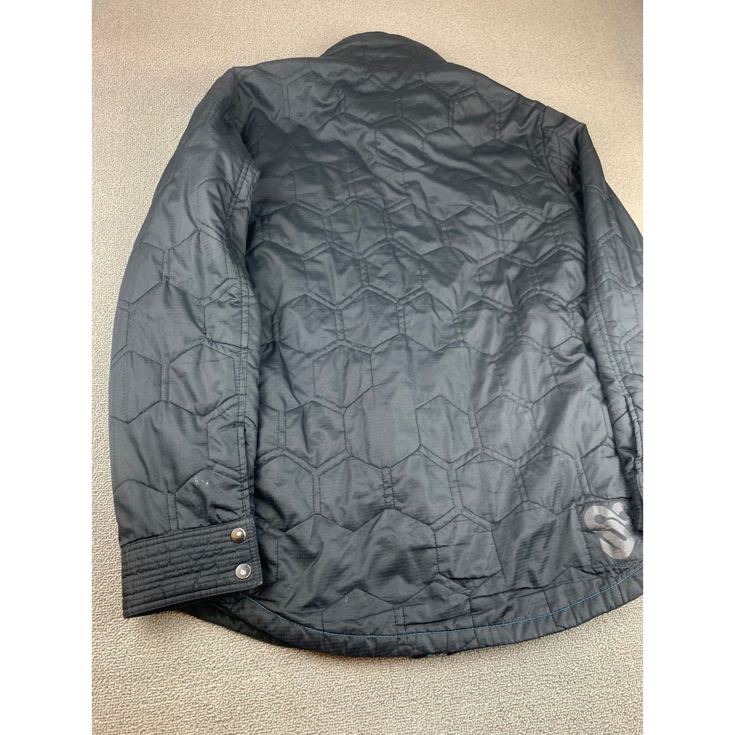 Hurley Men's XL Covert Black And Blue Quilted Jacket