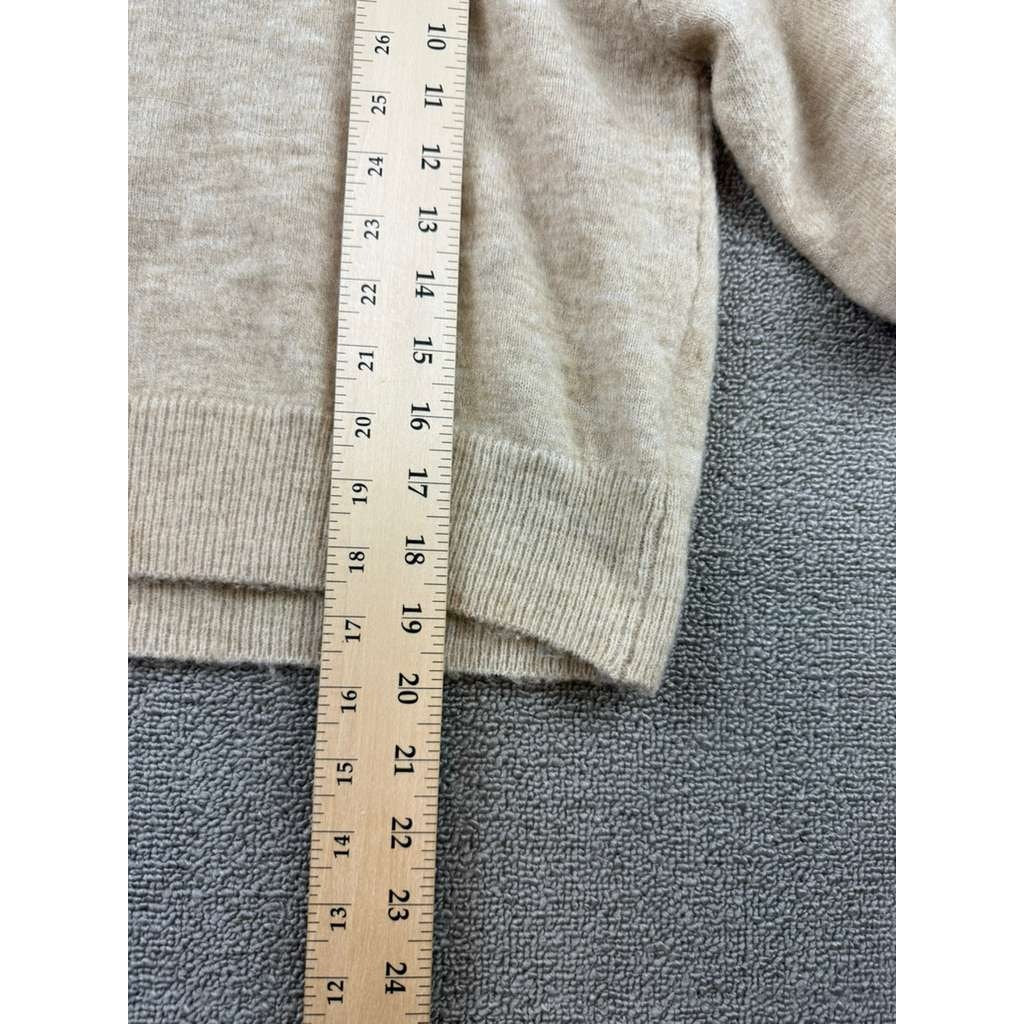 Mango MNG Women's Small Beige Soft Knit Sweater Pullover Crewneck
