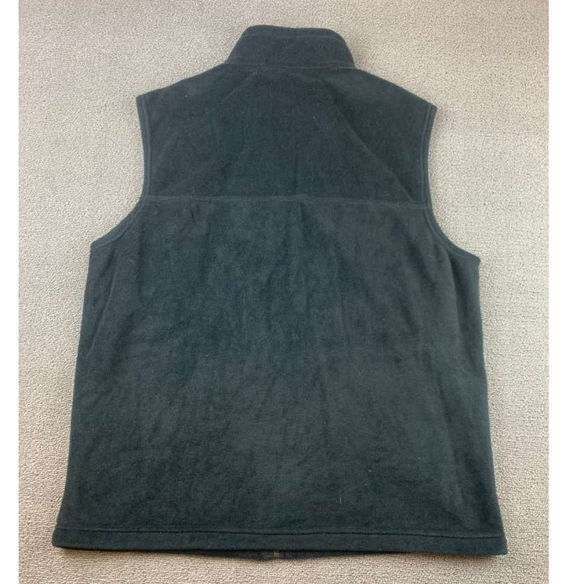 Columbia Sportswear Men's Large Black Full-Zip Fleece Vest for Outdoor Work Hike