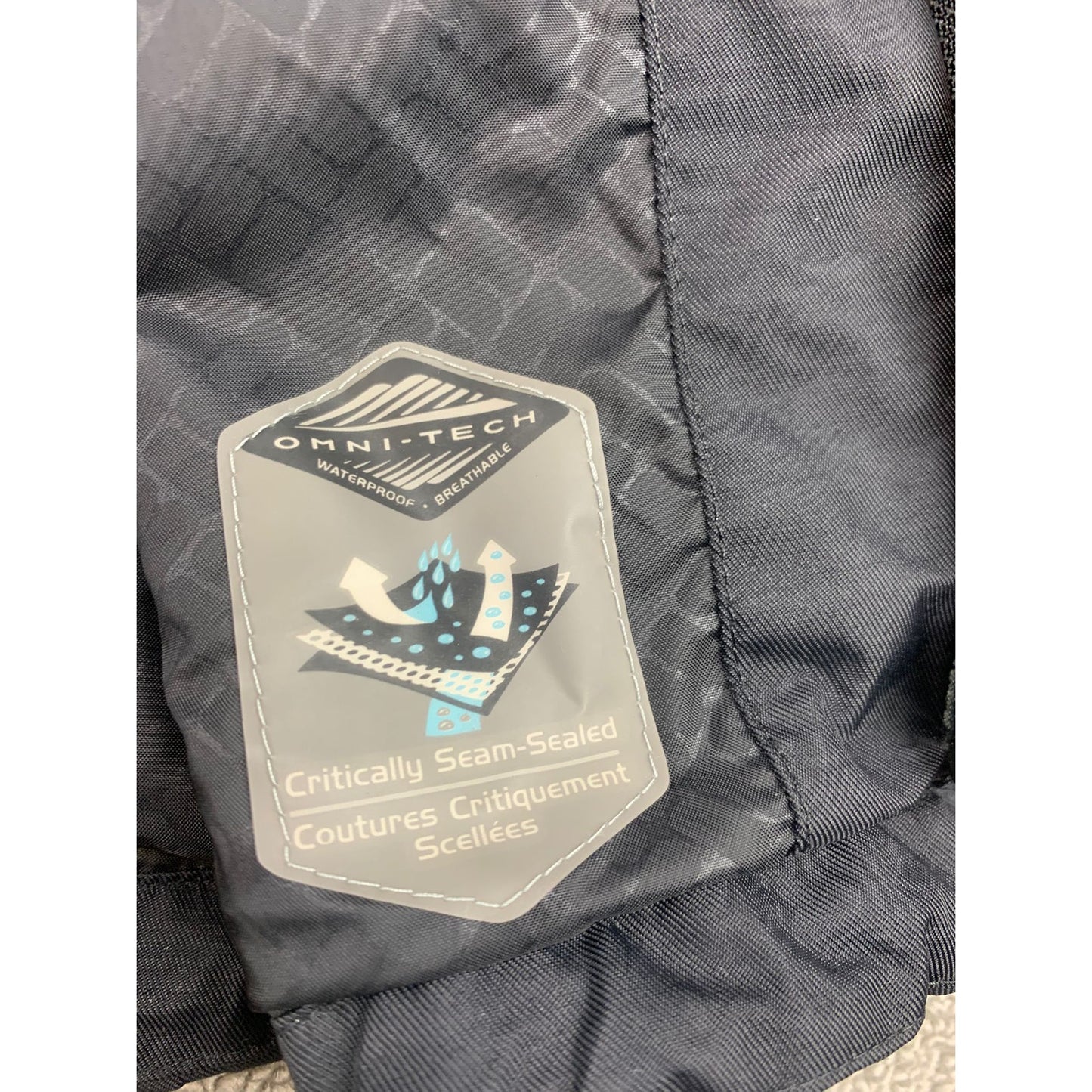 Columbia Jacket Womens L Omni Tech Heavy Coat Lined Waterproof Interchange Adult