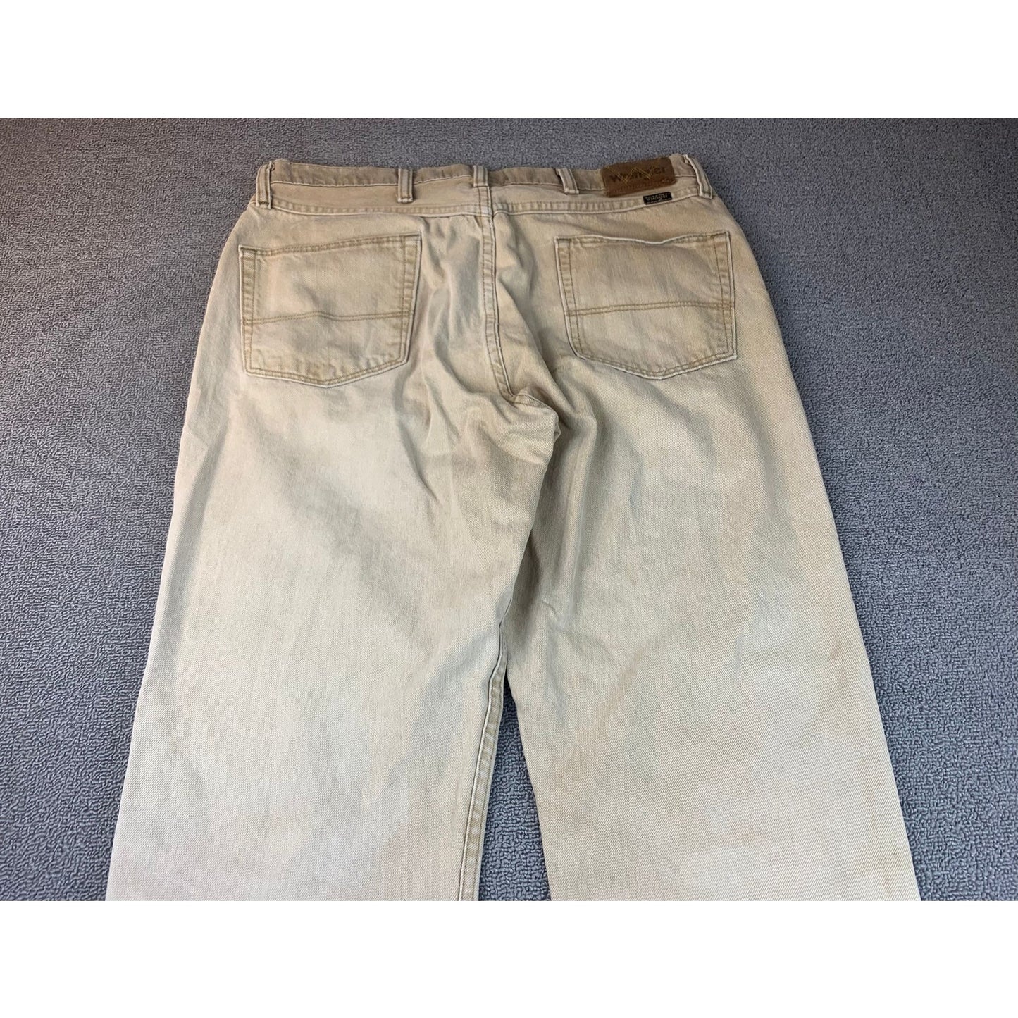 Wrangler Jeans 2000's Era Men's 36x32 Tan Denim Jeans Work Casual