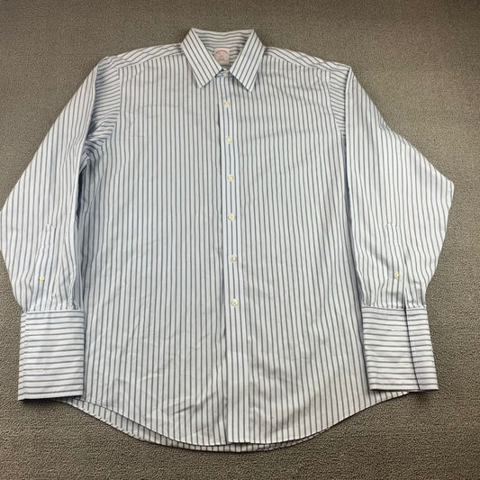 Brooks Brothers 346 Striped Button Up Men's 16 1/2-32 French Cuffs