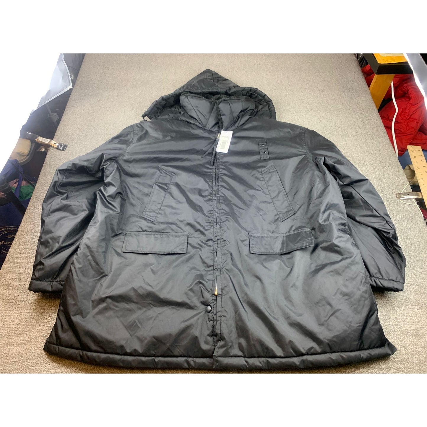 National Patrol Mens 2XL Black Jacket All Weather Puffer
