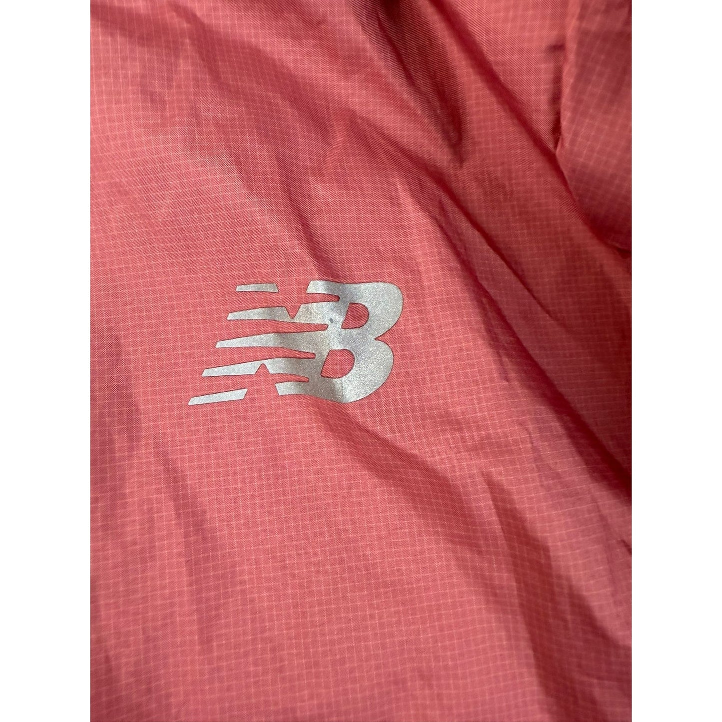 New Balance Women's Small Pink White Windbreaker NYC Marathon Running Jacket