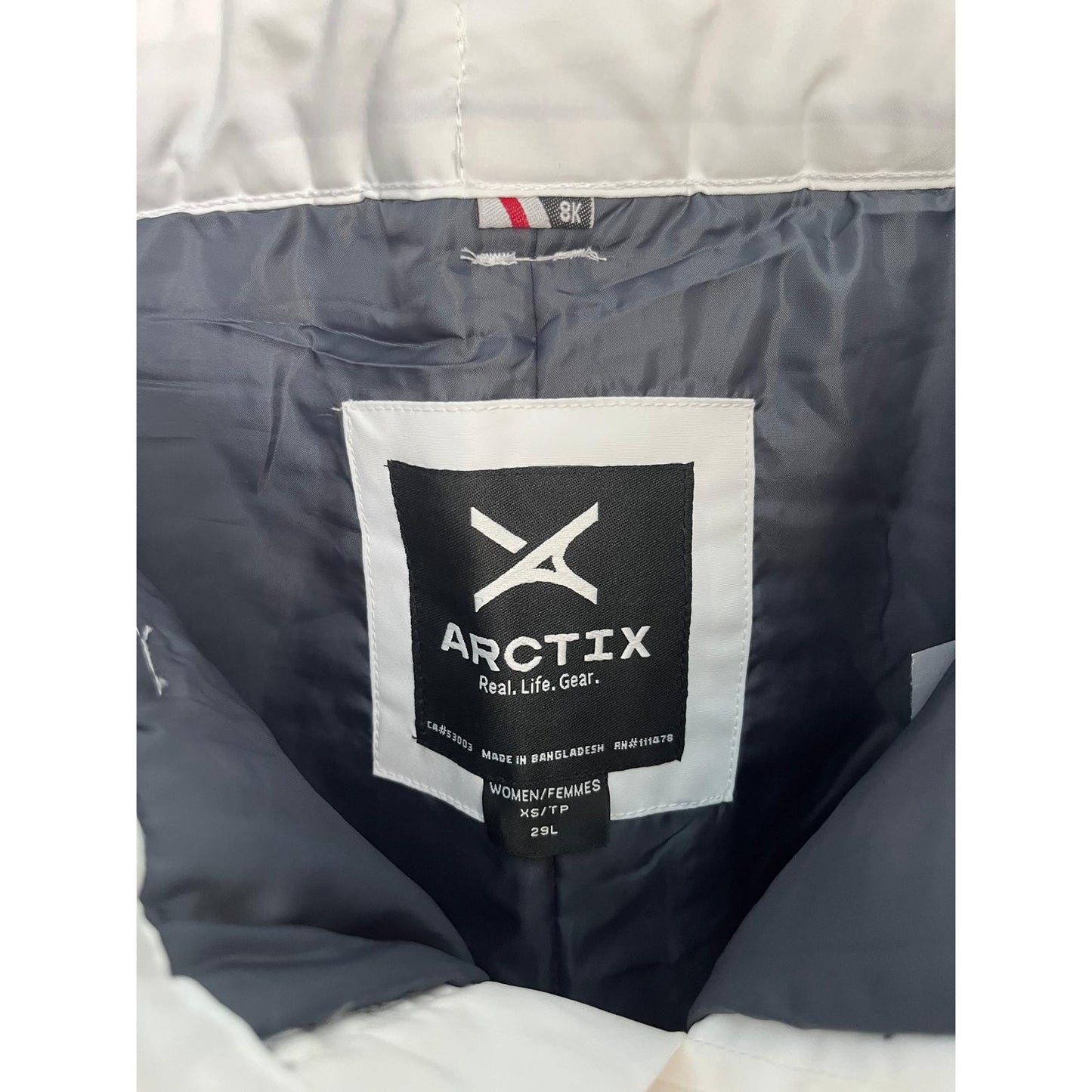 Arctix Snow Pants Women XS White Black Waterproof Insulated NWT