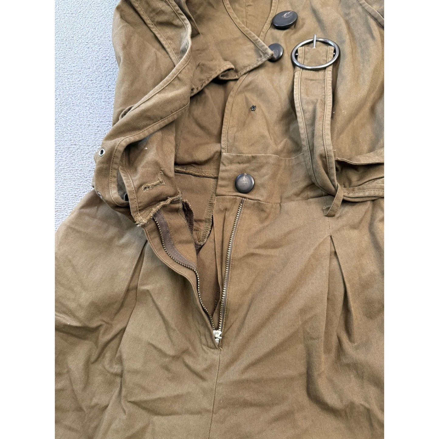 SEA New York Women's Button-Front Brown Wide Leg Jumpsuit