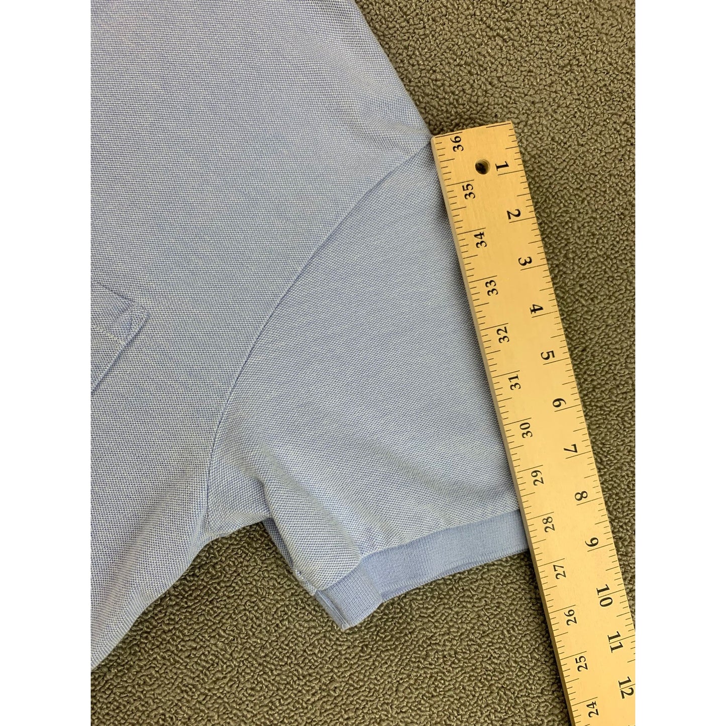 Polo by Ralph Lauren Men's L Light Blue Short Sleeve Golf Cotton Polo Shirt