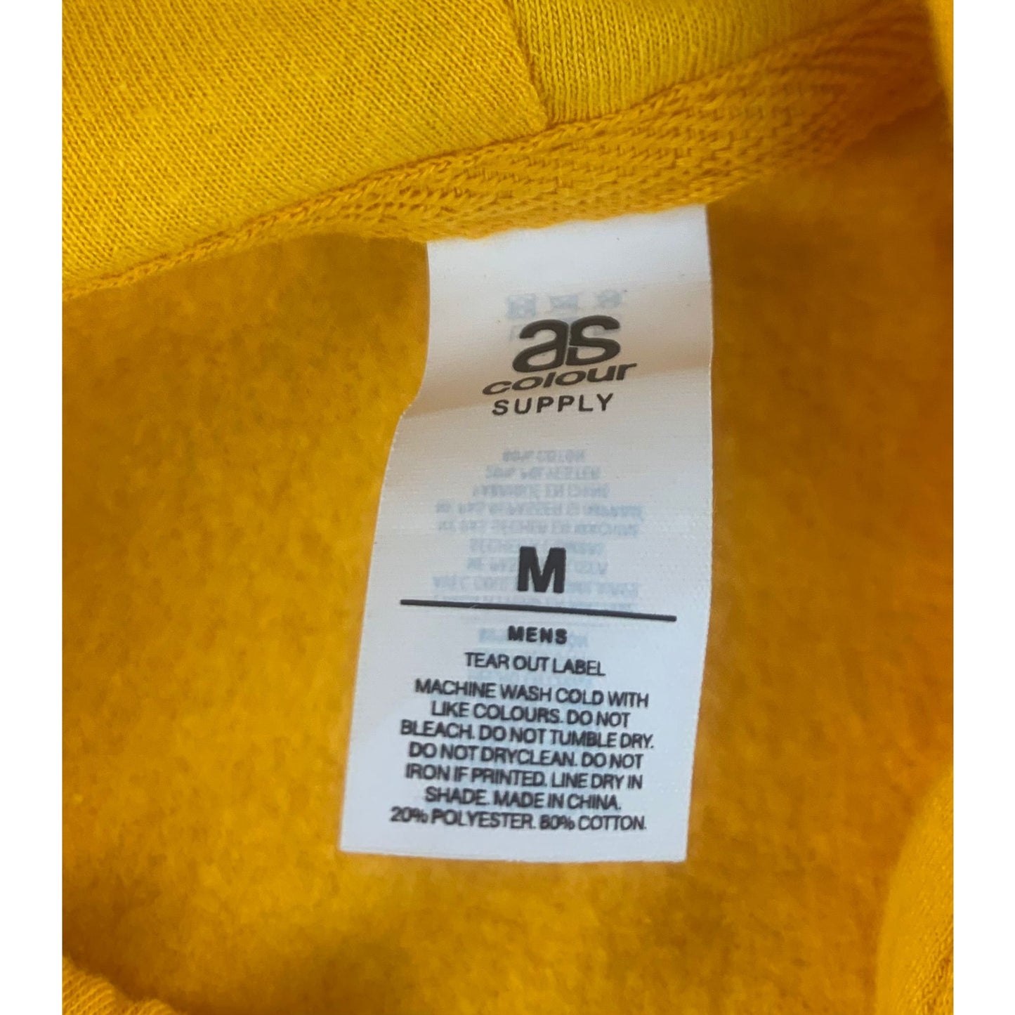 Everlast Hoodie Men M Yellow Boxing Gloves Graphic Back Print AS Colour Pullover