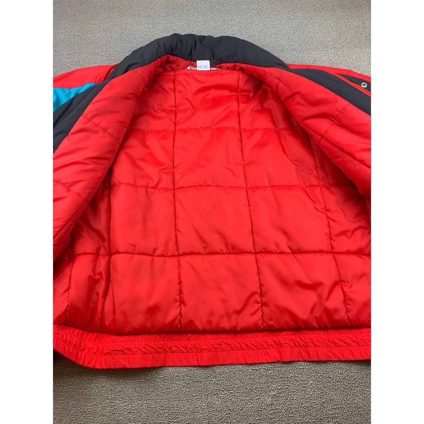 Vintage Profile Mens Extra Large Red Blue Black Ski Puffer Jacket Coat