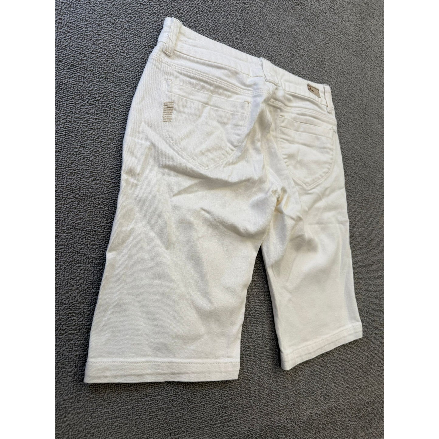 Paige Women's 25 White Jean Denim Shorts Bermuda