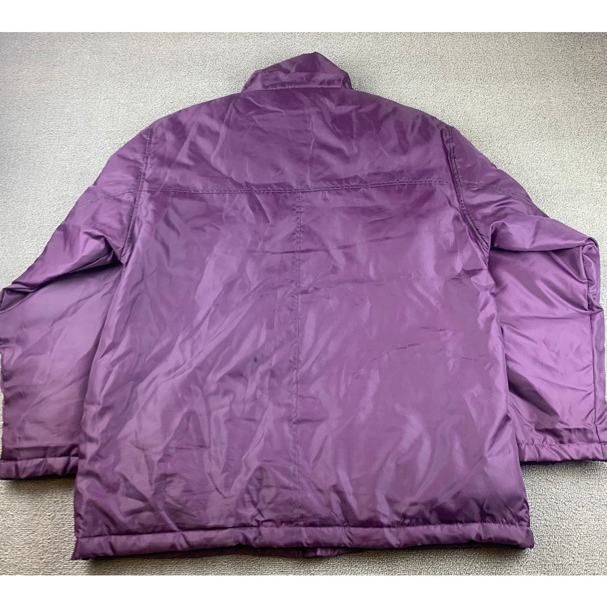 Tudor Court Women's Large Purple Puffer Embroidered Down Jacket