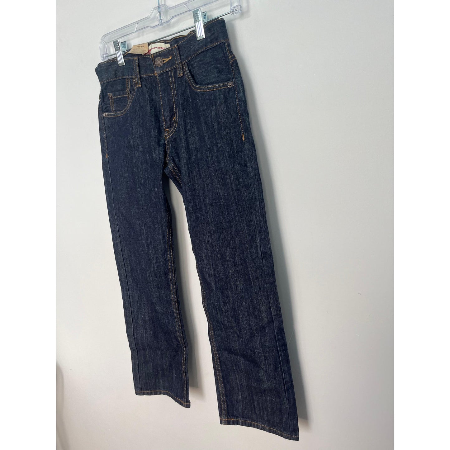 Levi's 505 Regular Boys 10 Reg 25x25 Dark Wash Straight Jeans