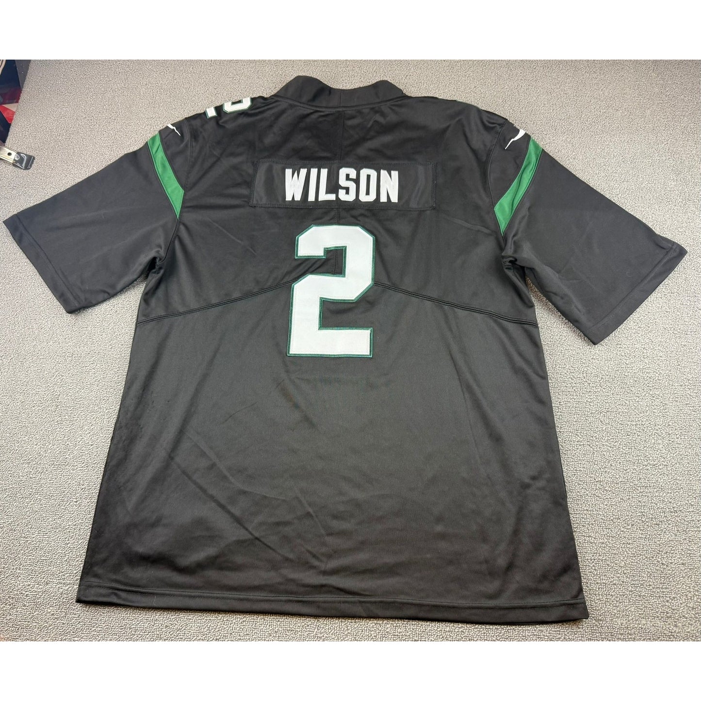 New York Jets Youth XL Jersey Black Sam Darnold #2 NFL Football Nike 2 Stitches