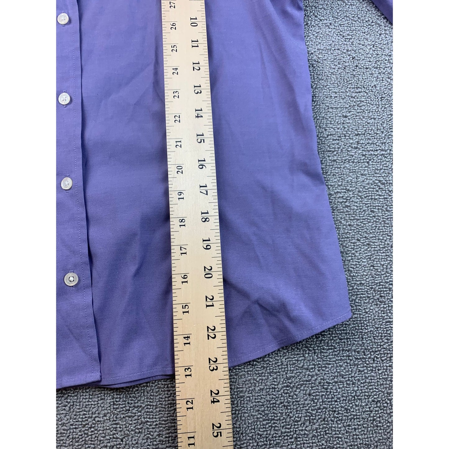 Eddie Bauer Women's Petite M Purple Long Sleeve Button Down Shirt Top