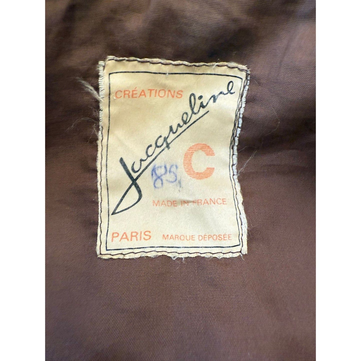 Jacqueline C Paris Leather Bomber Jacket W 36 Shearling Collar Vintage Aviator