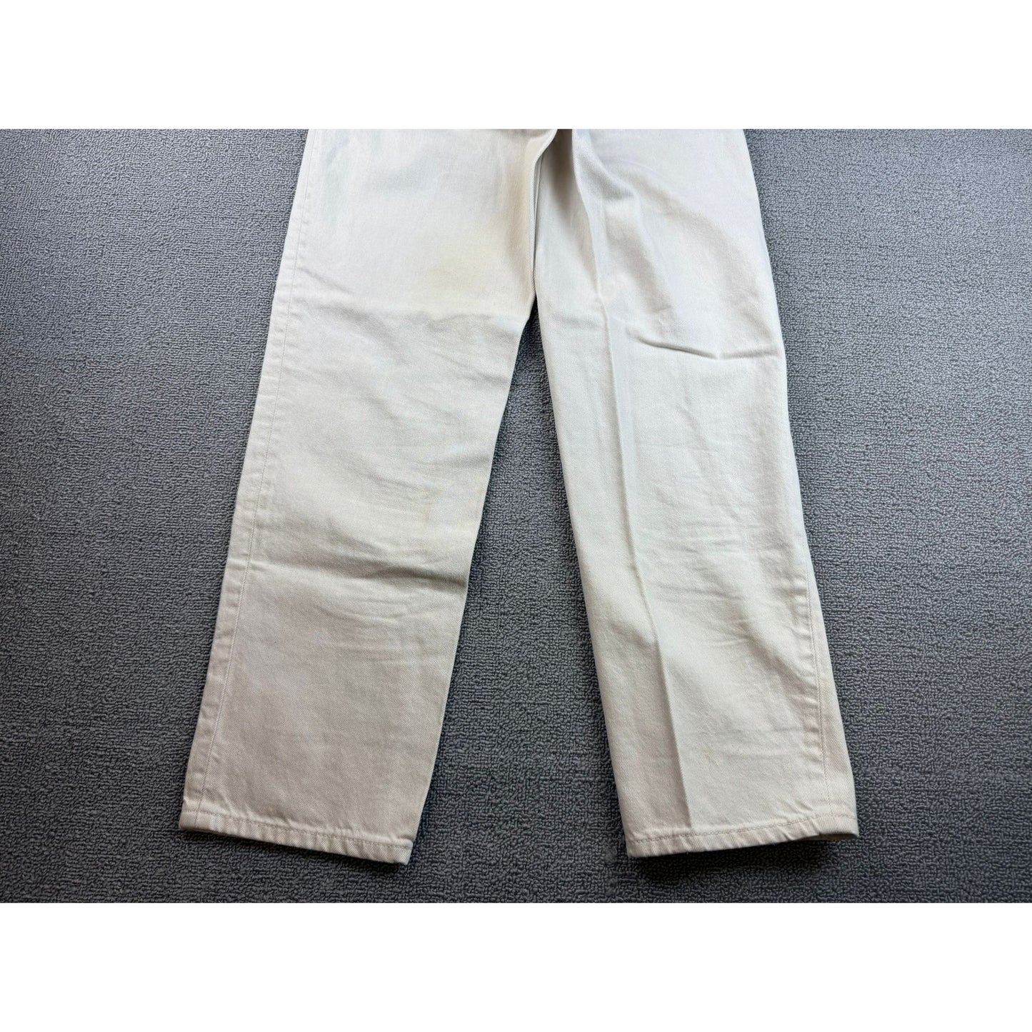 & Other Stories Atelier Women's 26 Off-White Ivory Cropped Straight Denim Jeans
