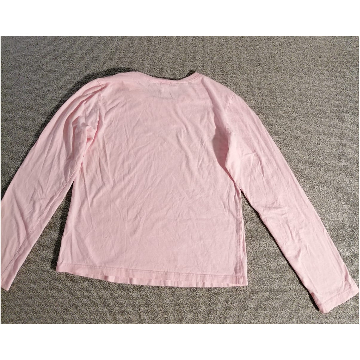 Bella Medium Kids Female Pink Snowbird Graphic Long Sleeve Soft Cotton Tee Top