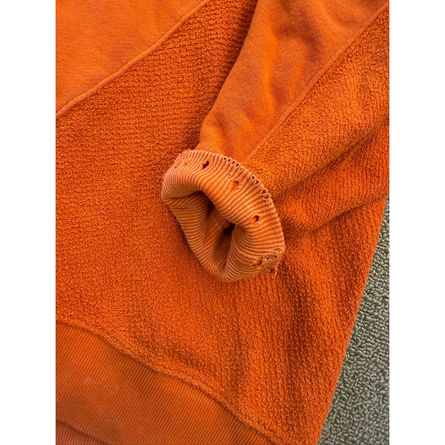 We The Free Women's Size Small Orange Pullover Sweater Baggy Over Size