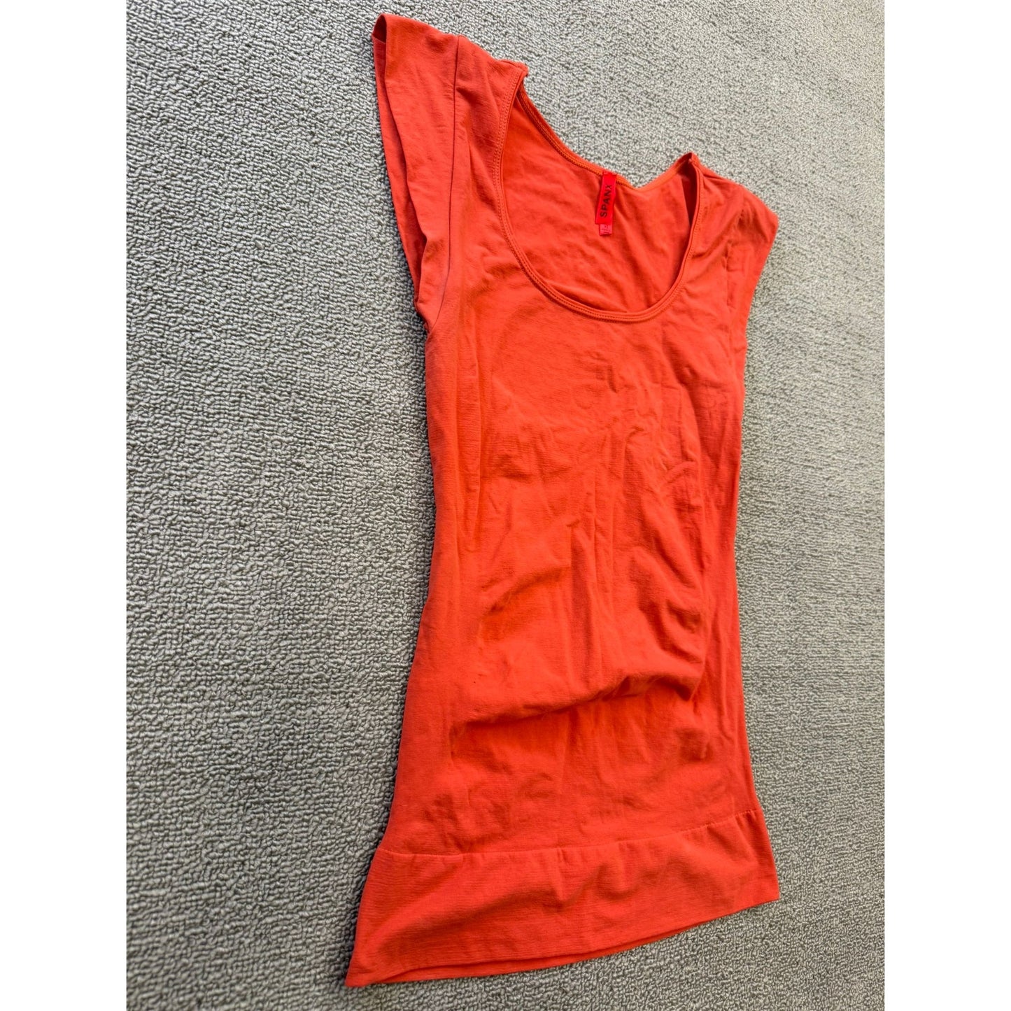 Spanx Women's XL Orange Sleeveless Top Scoop Neck Shapewear
