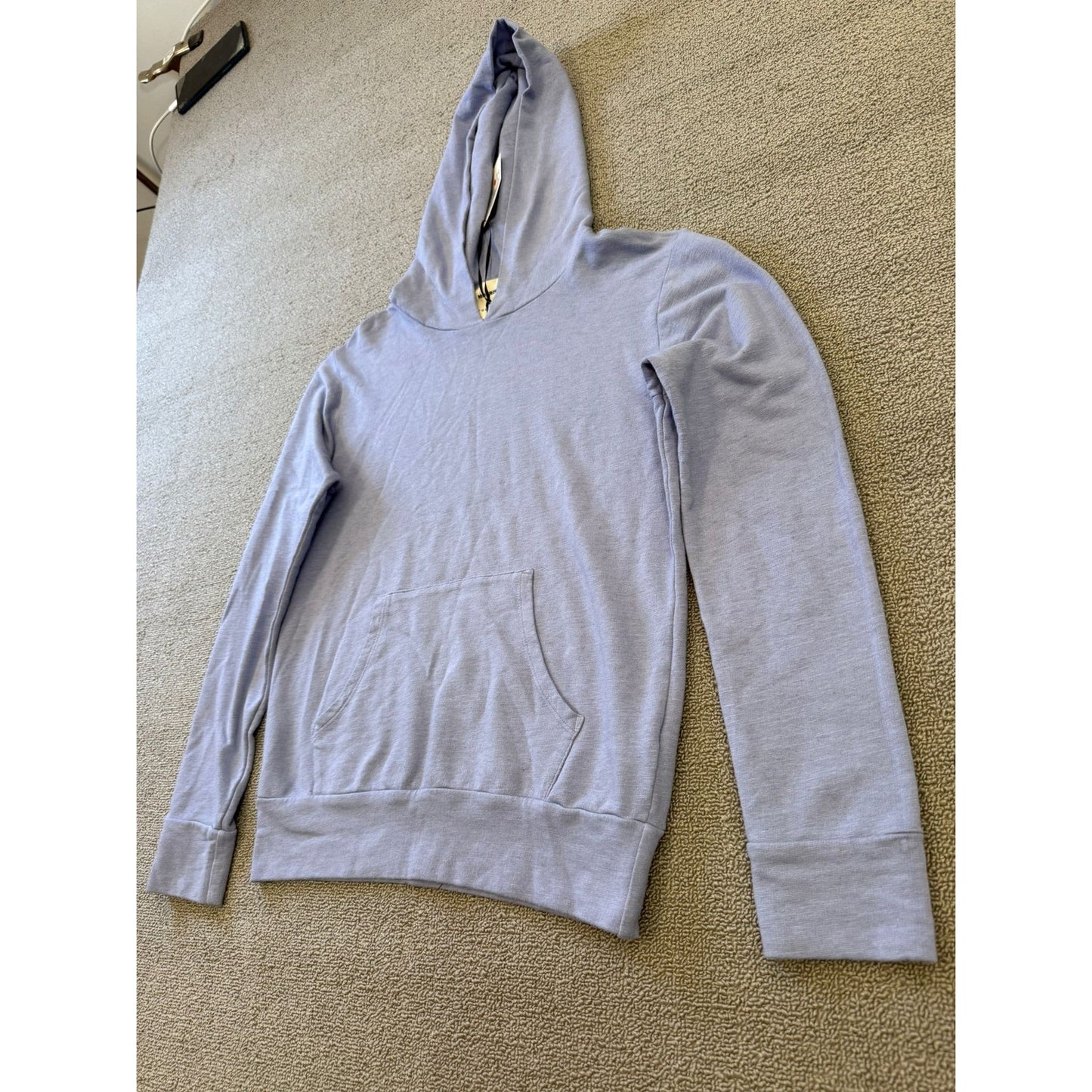 MONROW x Equinox Women's XS Lavender Hooded Sweatshirt Pullover Hoodie