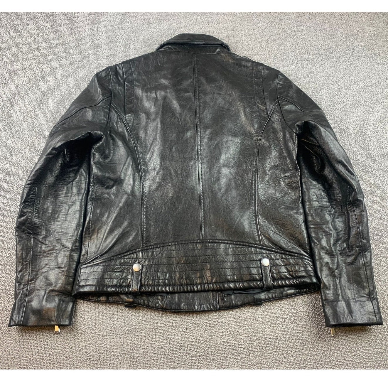 FRAME Denim Lamb Skin Moto Motorcycle Leather Biker Jacket Size Small