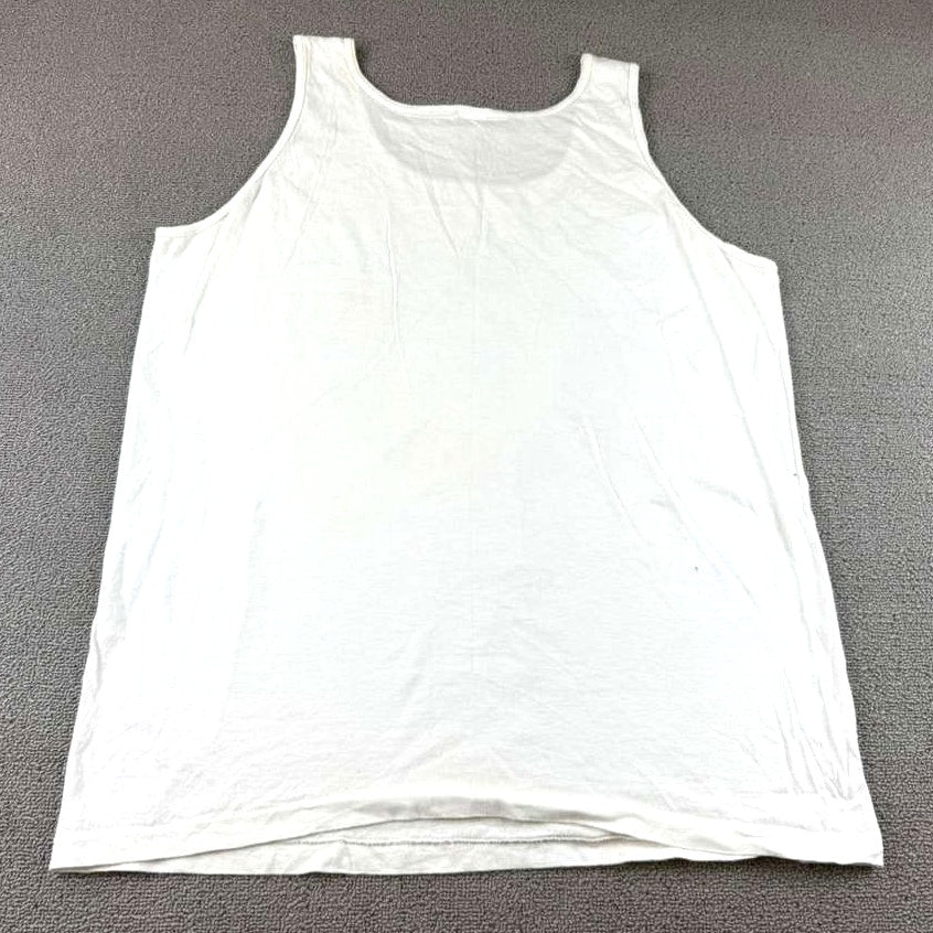 Disney Men's XL White EPCOT Center Tank Top Mickey Flags Graphic USA Made