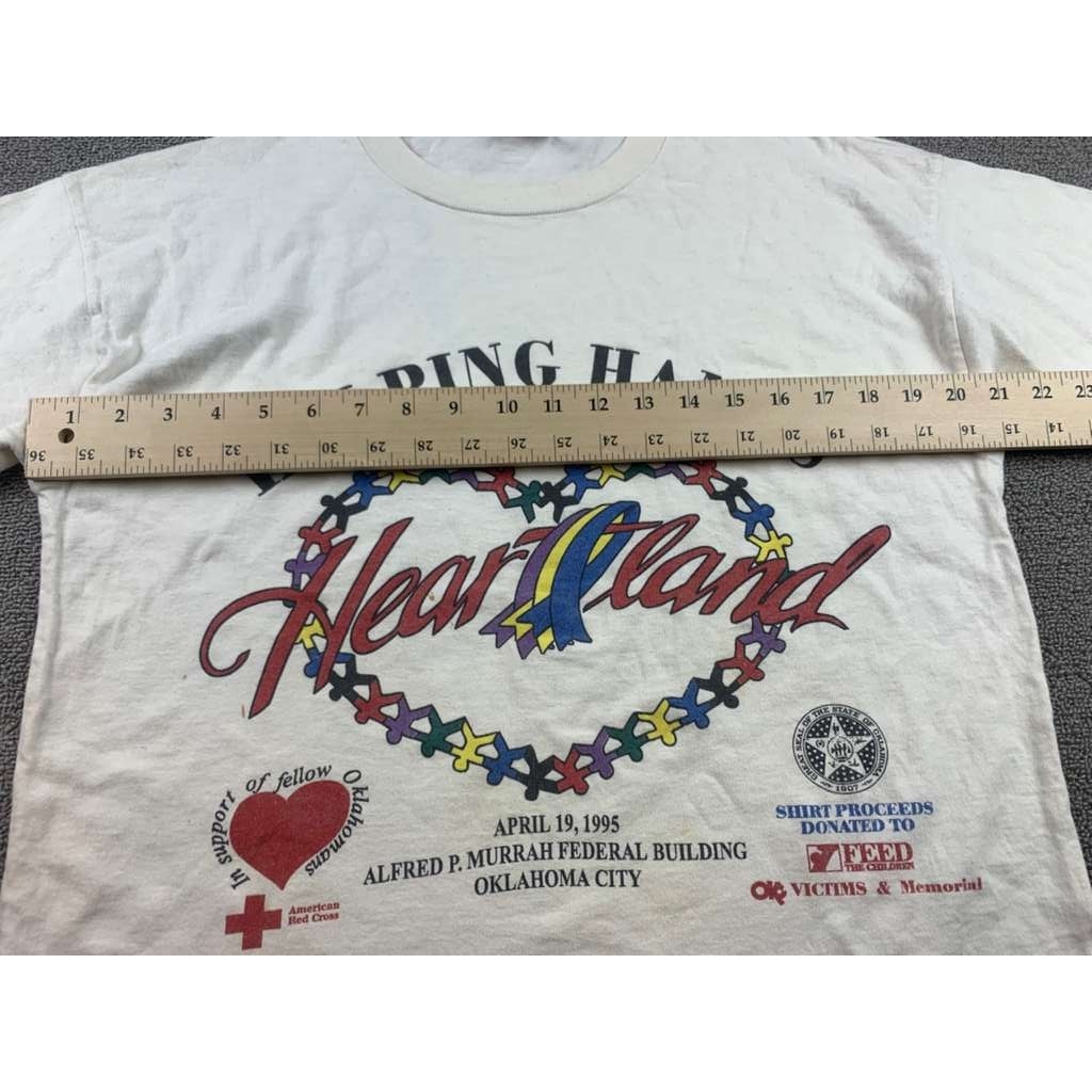 Fruit of the Loom Large TShirt 1995 Oklahoma City Helping Hands in the Heartland