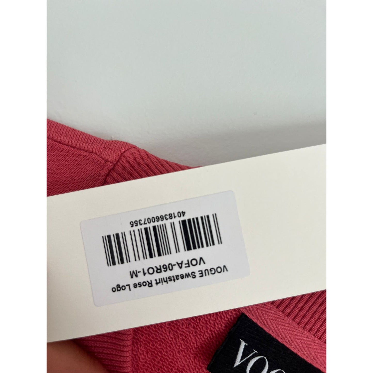 Vogue Collection Sweatshirt Women M Pink Crewneck Pullover Logo Cotton Blend