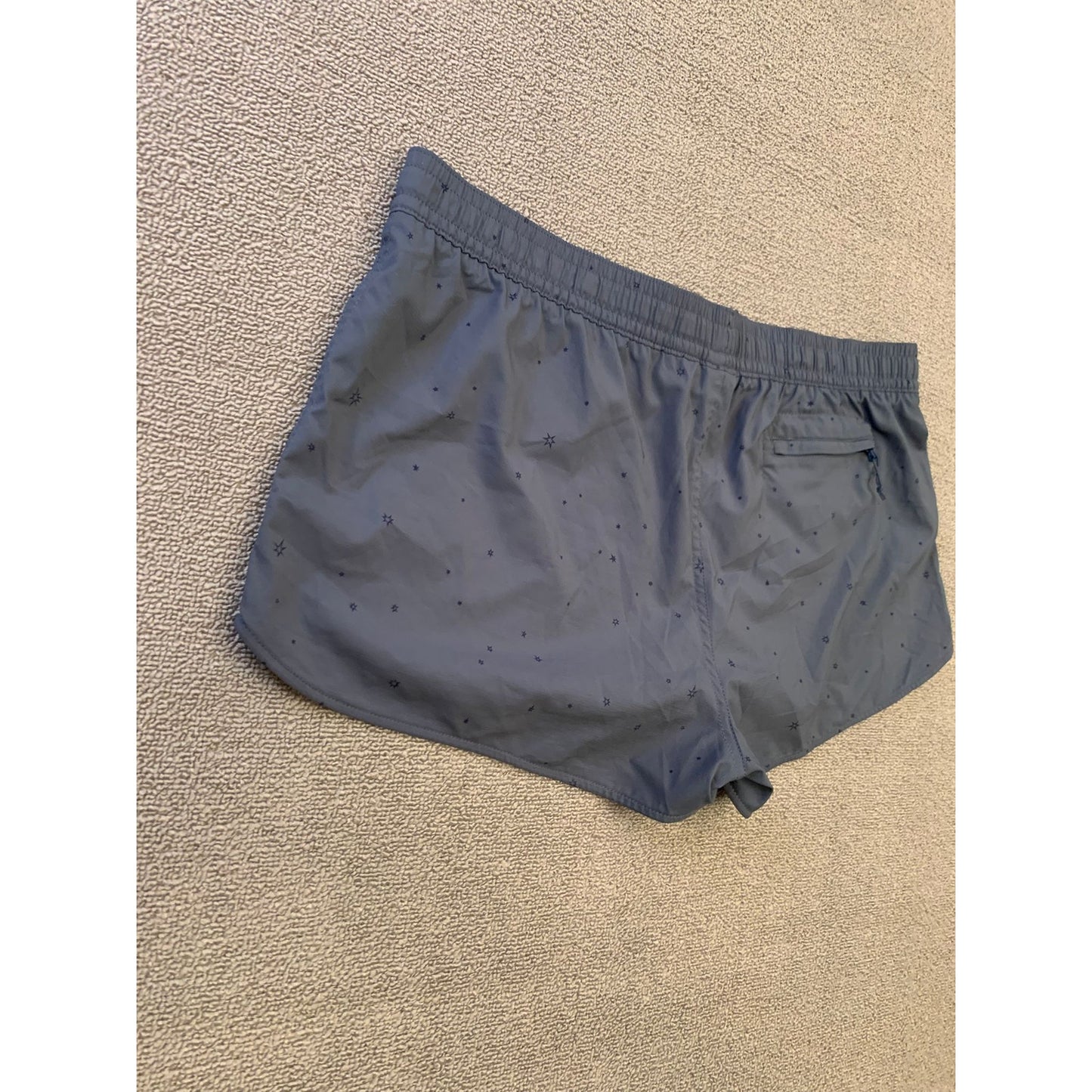 Patagonia Women's XL Gray Running Shorts With Star Print
