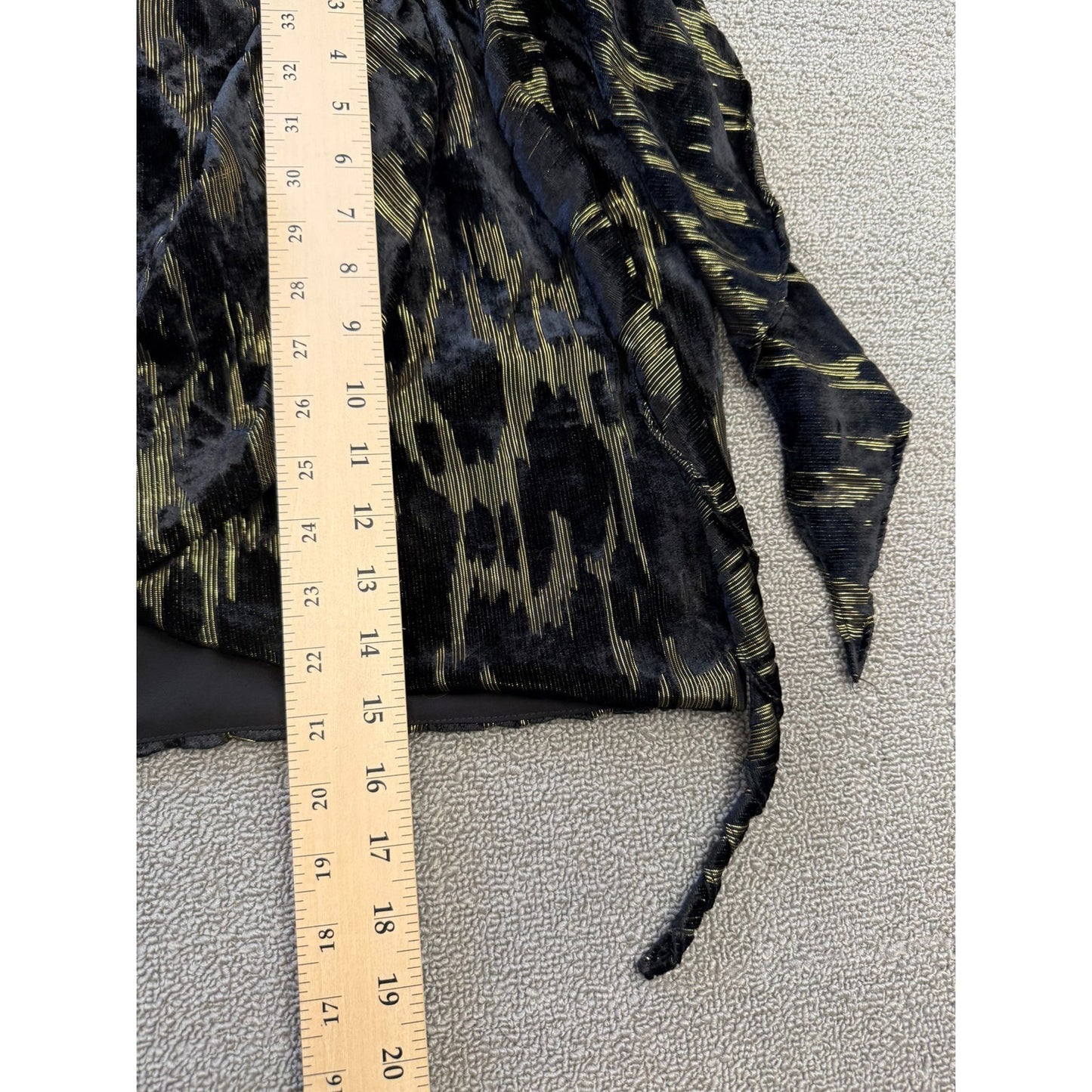 BARDOT Women's Small 6 Black Lurex Leopard Mini Skirt