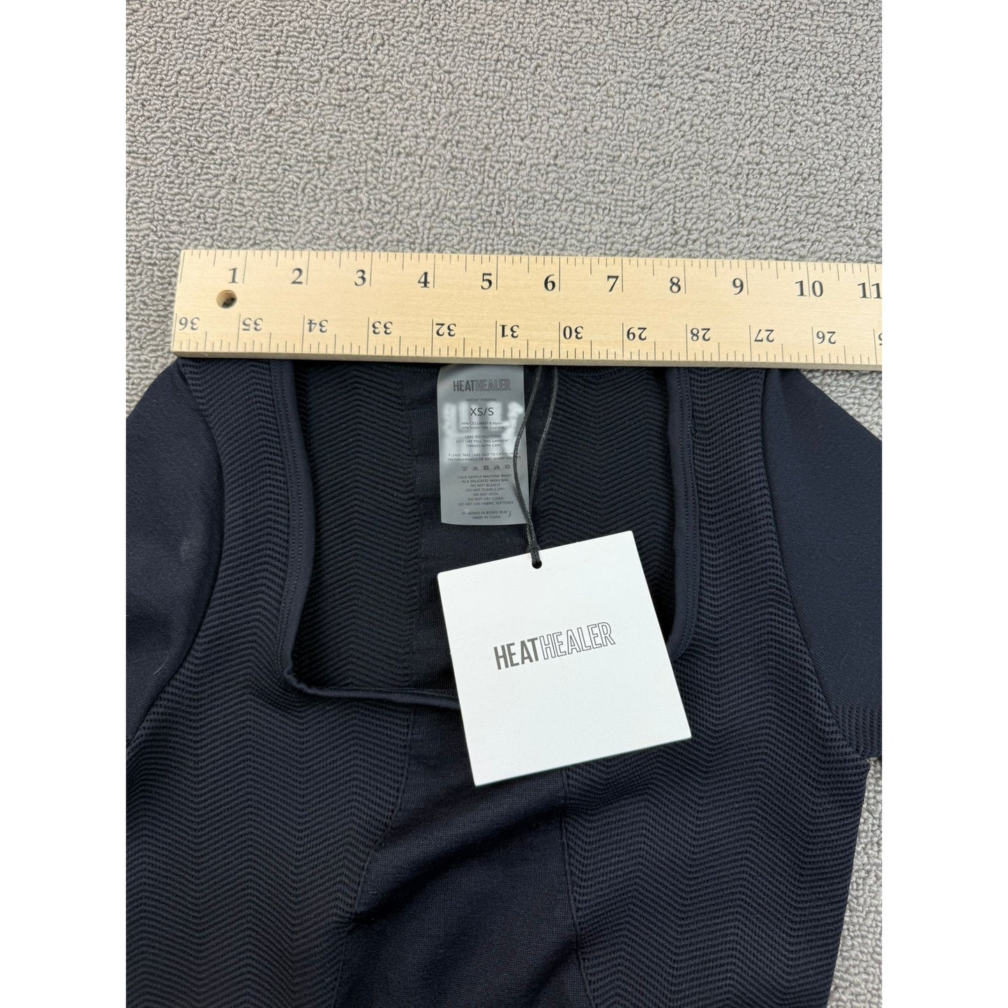 HeatHealer Women's XS/S Black Activated Lymphatic Onesie NWT