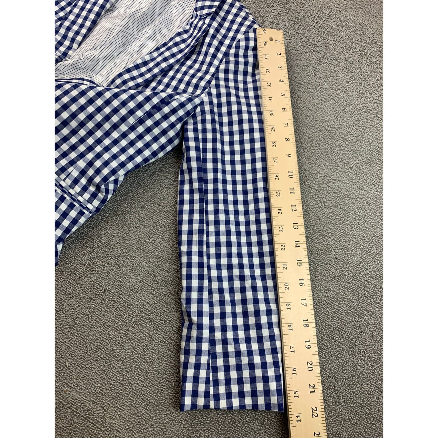 Brooks Brothers Women's 6 Blue White Checkered Pattern Blazer Preppy