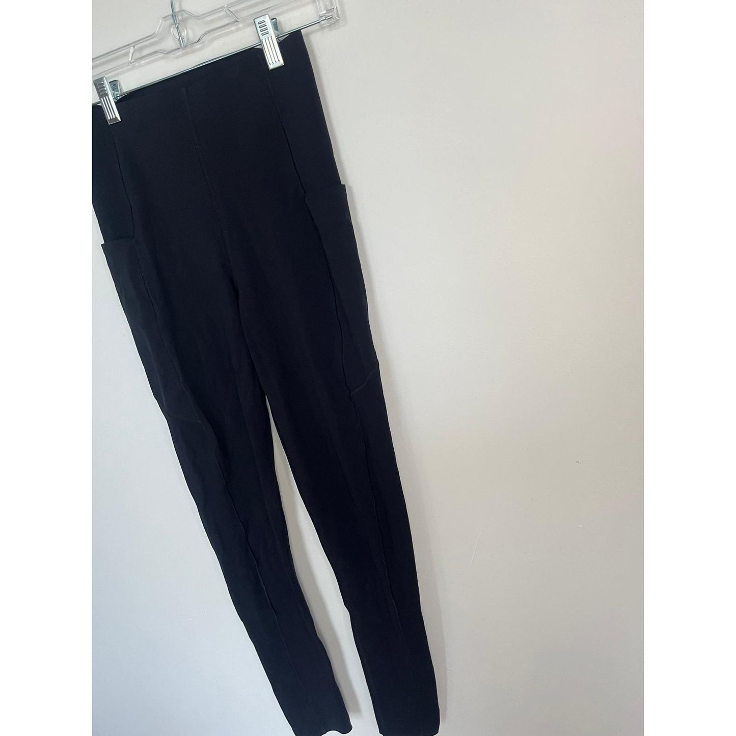 Sweaty Betty Power Leggings Women 6 Black Full Length Pockets High Rise