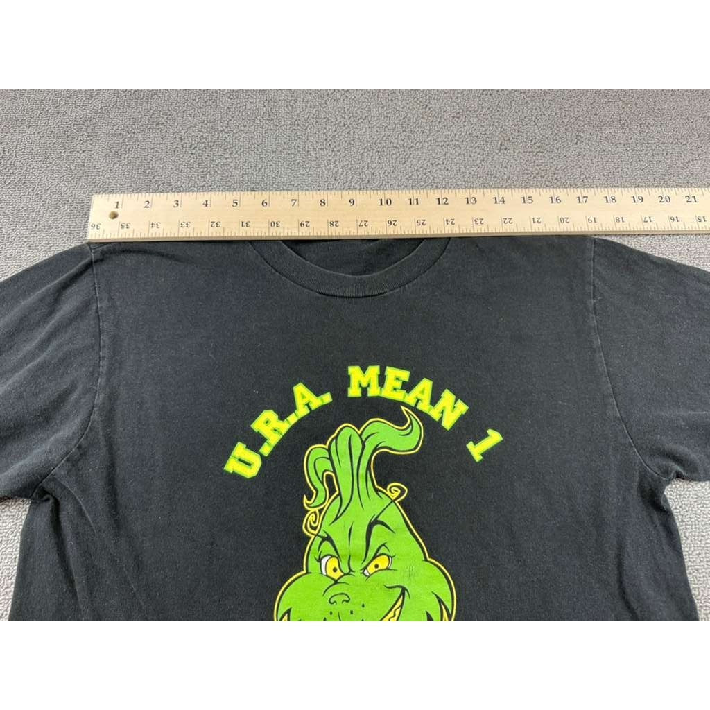 Dr. Seuss Grinch “U R A Mean 1” Long Sleeve T-Shirt Vintage 90s/00s Black Men XL