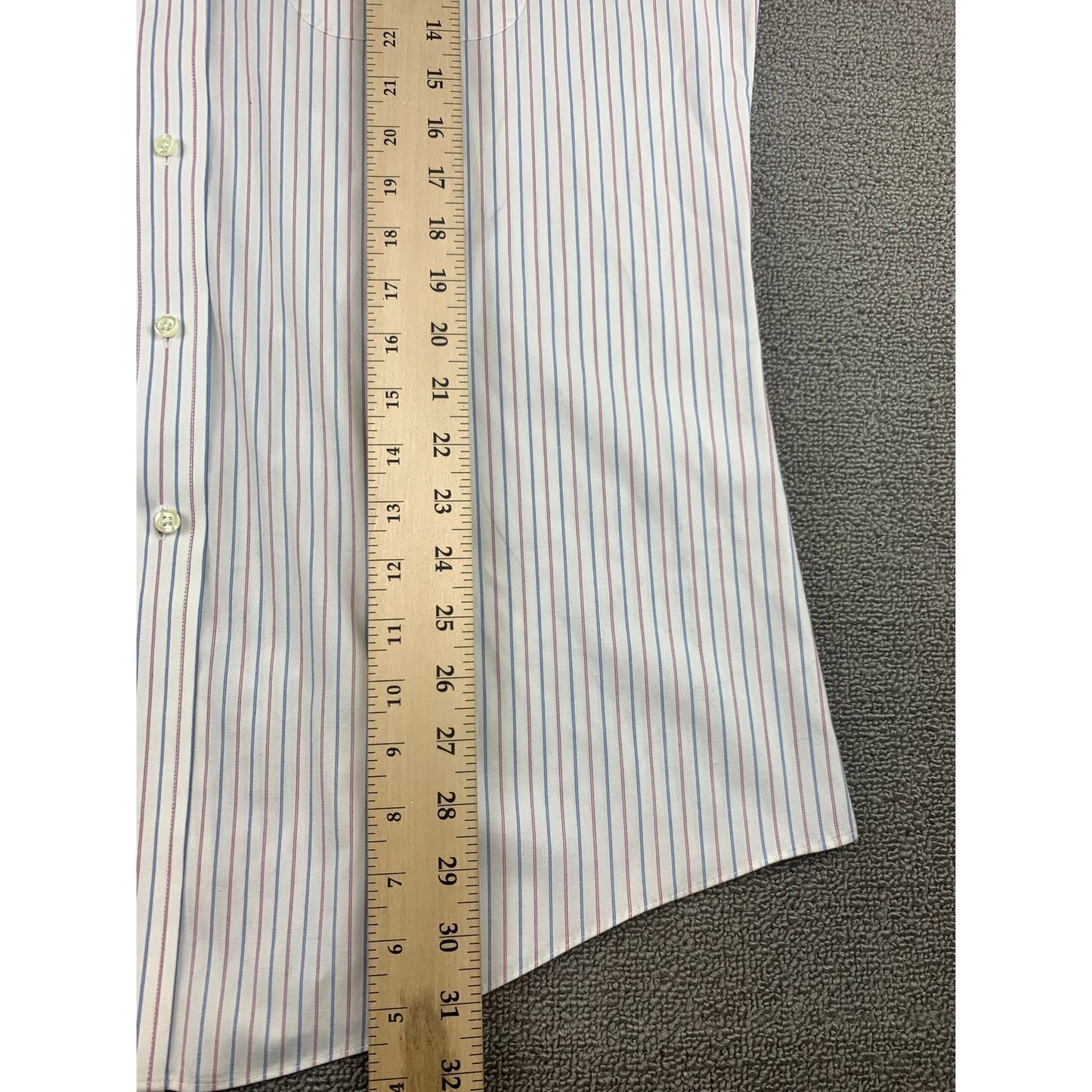 Brooks Brothers Dress Shirt Men's 16-35 Slim Fit Non Iron Stretch Stripe