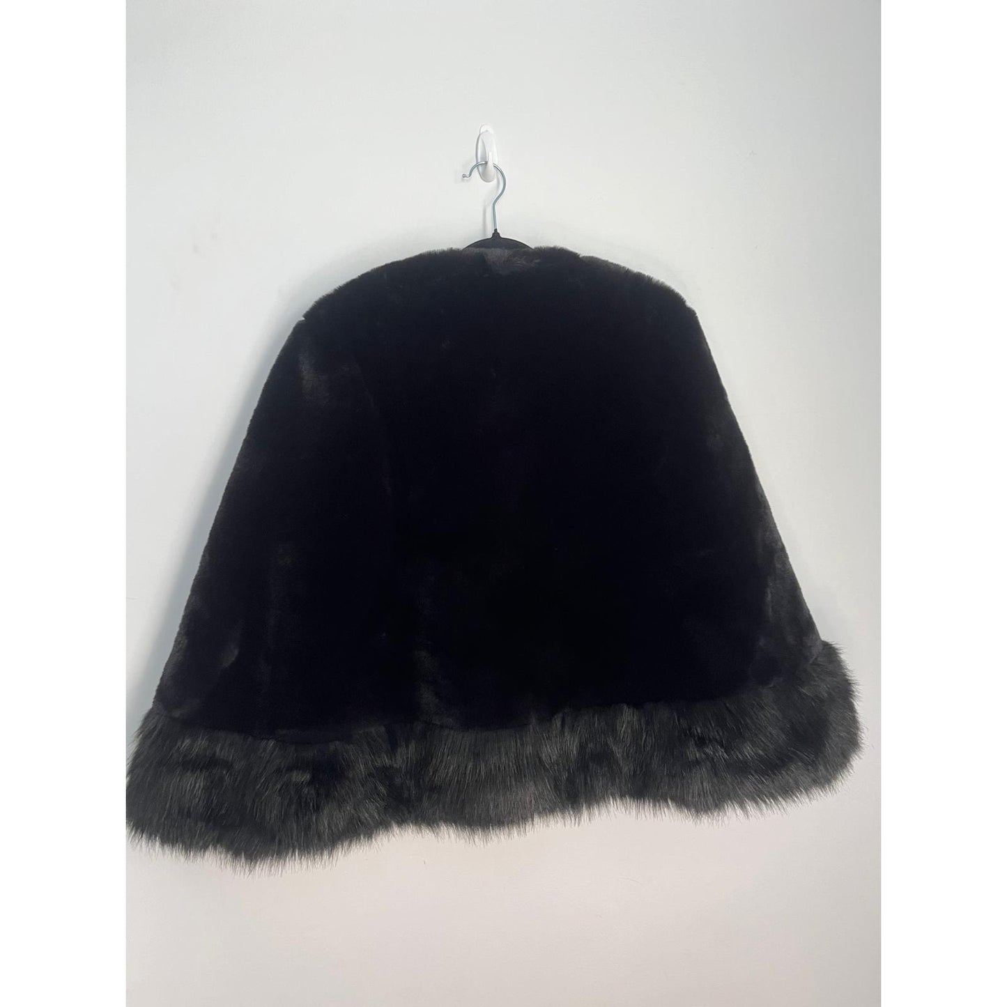 Echo Faux Fur Jacket Women One Size Black Short Bell Sleeve NWT Soft Cozy