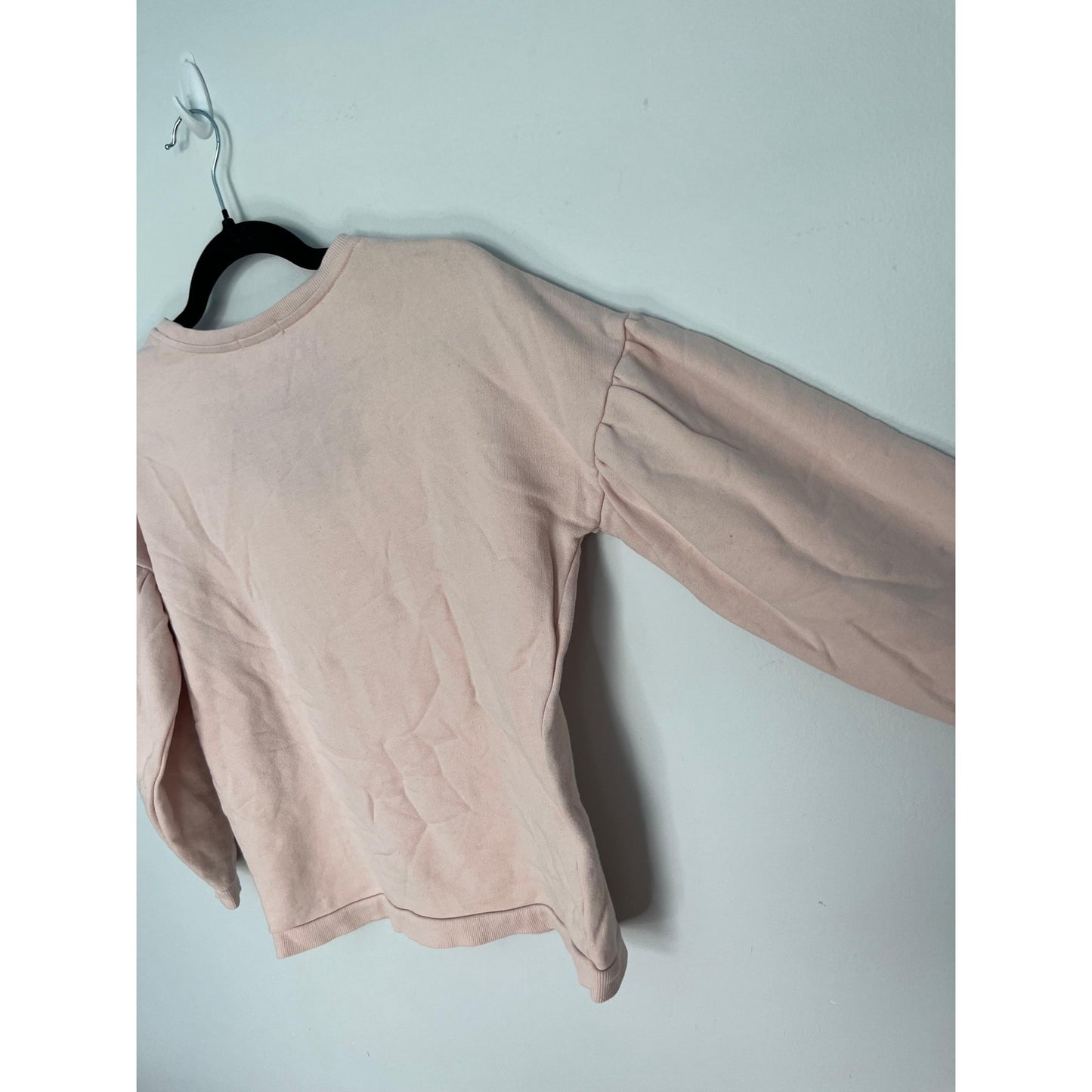 Sonia Rykiel Paris Sweatshirt Women 12Y Pink Floral Graphic Puff Sleeve