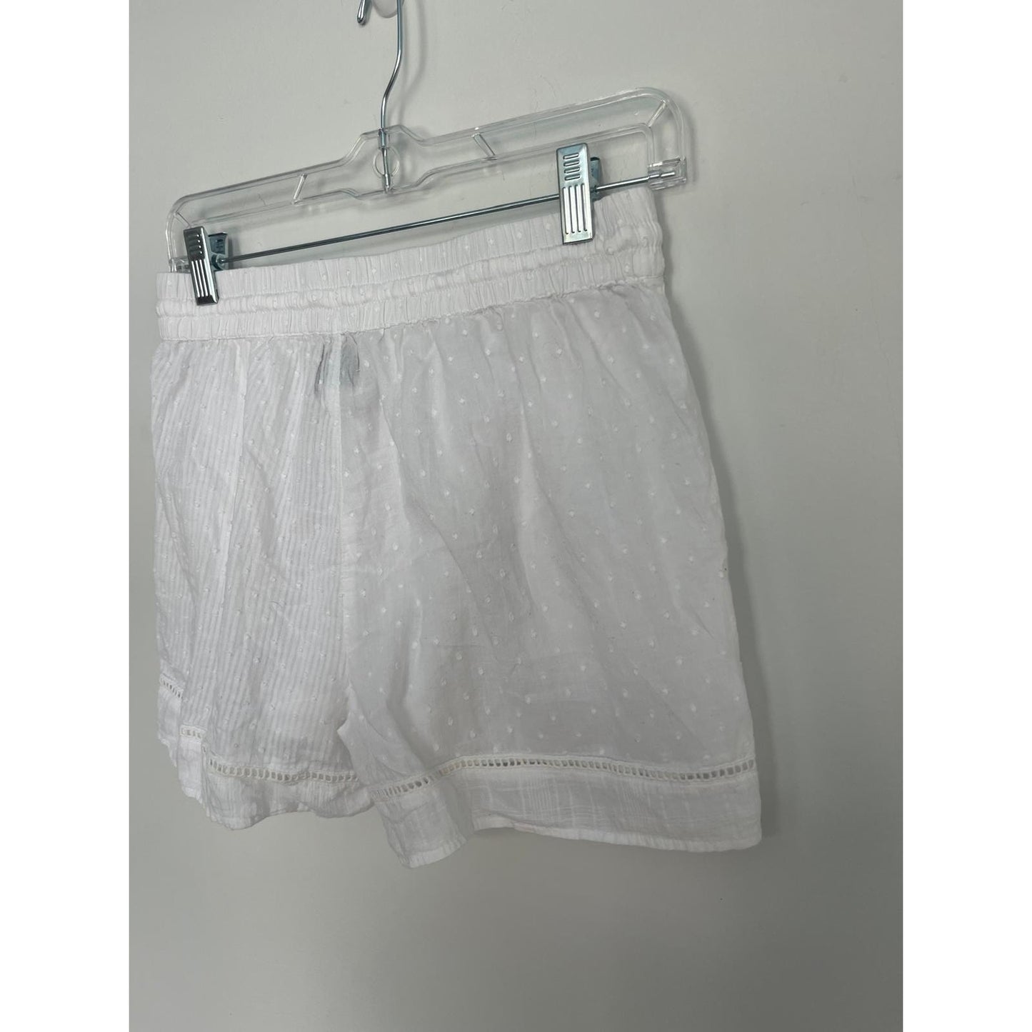 Joie White Cotton Embroidered Shorts Women Small Tassel Trim Boho Summer