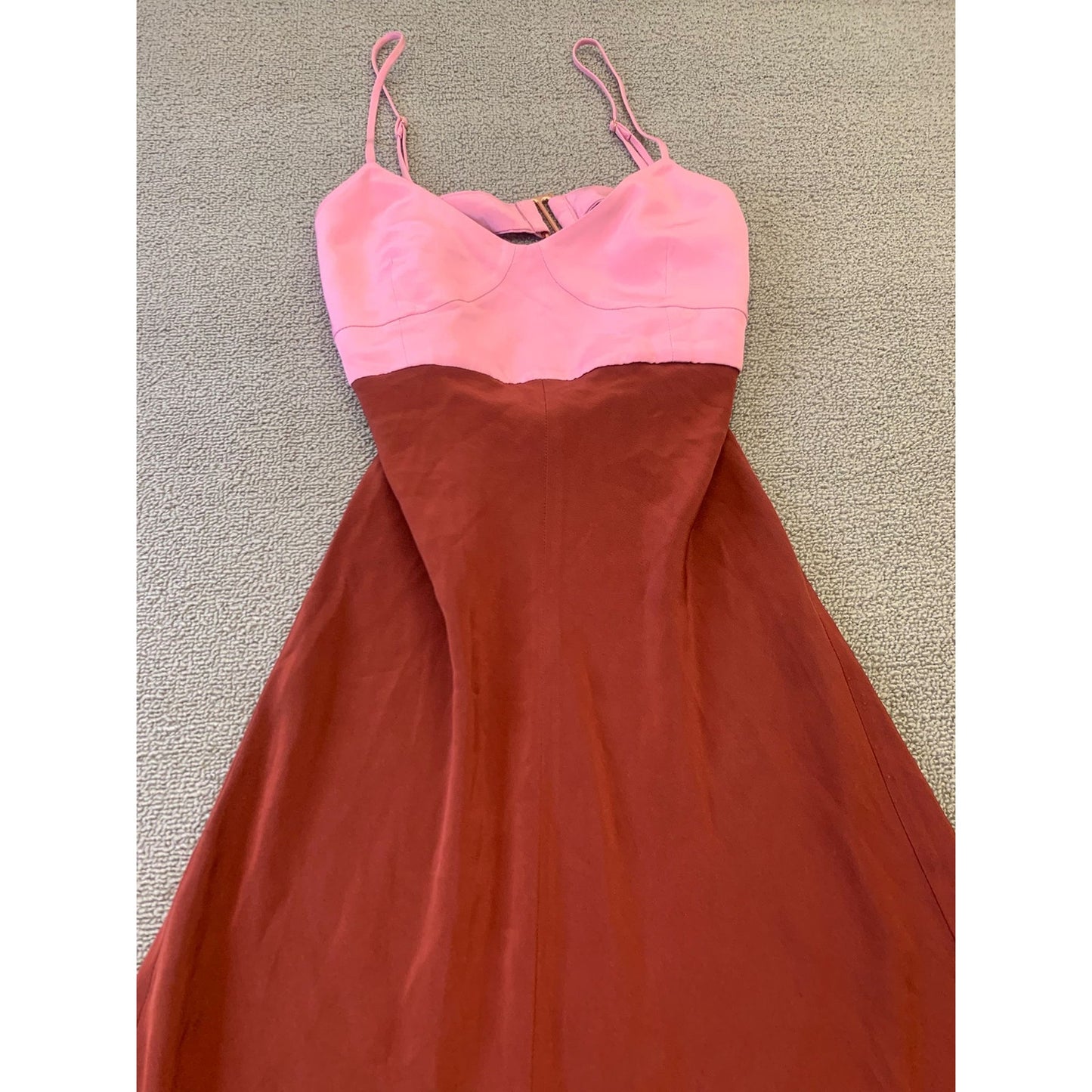 TIBI Women Size 6 Burgundy Pink Midi Dress