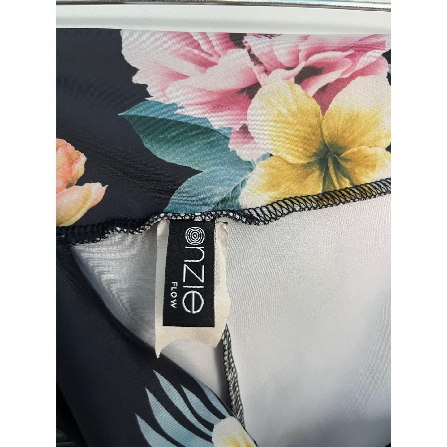 Onzie Floral Leggings Women M/L High Waist Yoga Activewear Summer