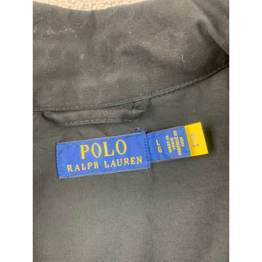 Polo Ralph Lauren Women Large Black Southwestern Aztec Military Field Jacket