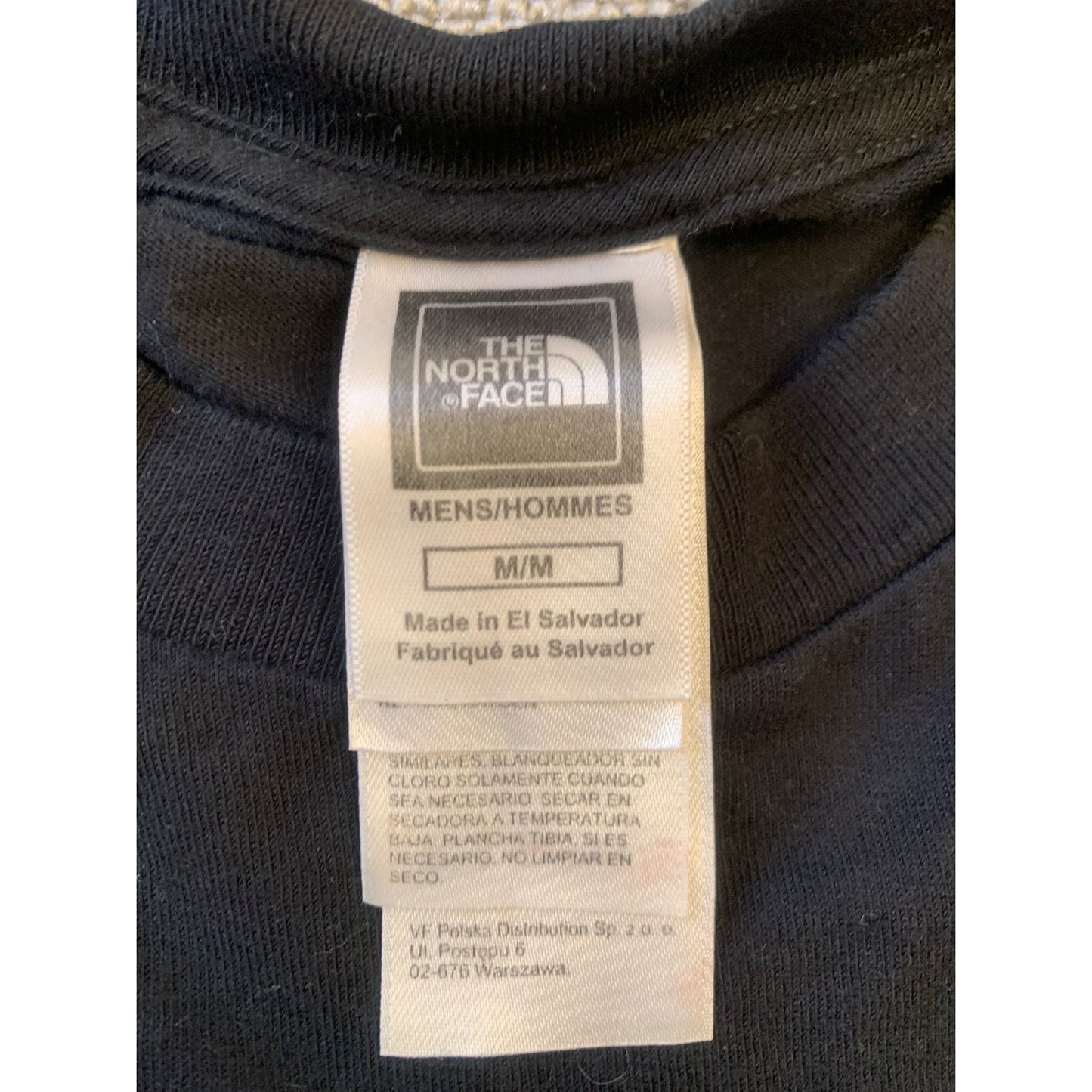 THE NORTH FACE Men's T-Shirt Tee M Black Half Dome Contour Map Graphic Logo